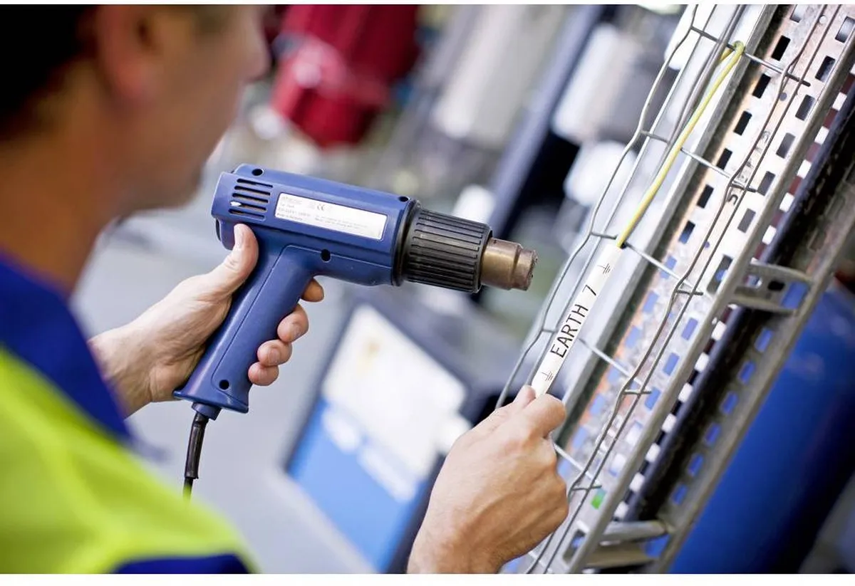 Brother HSe-211 Krimpkous 5.8mm Wit/Zwart - 1.5m