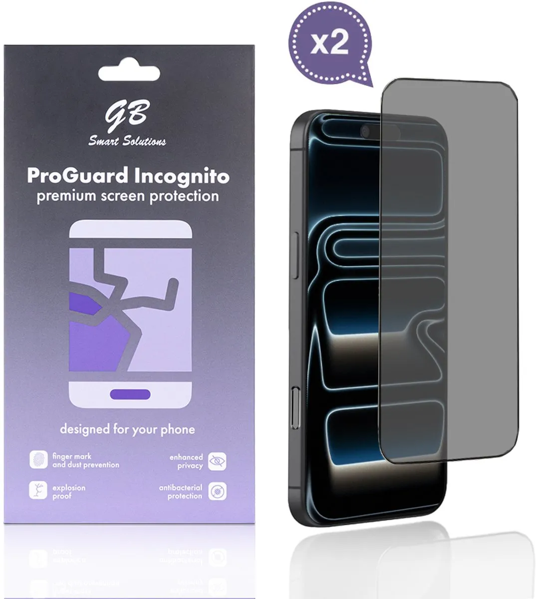 GB ProGuard Incognito Privacy Screenprotector iPhone 17 Pro