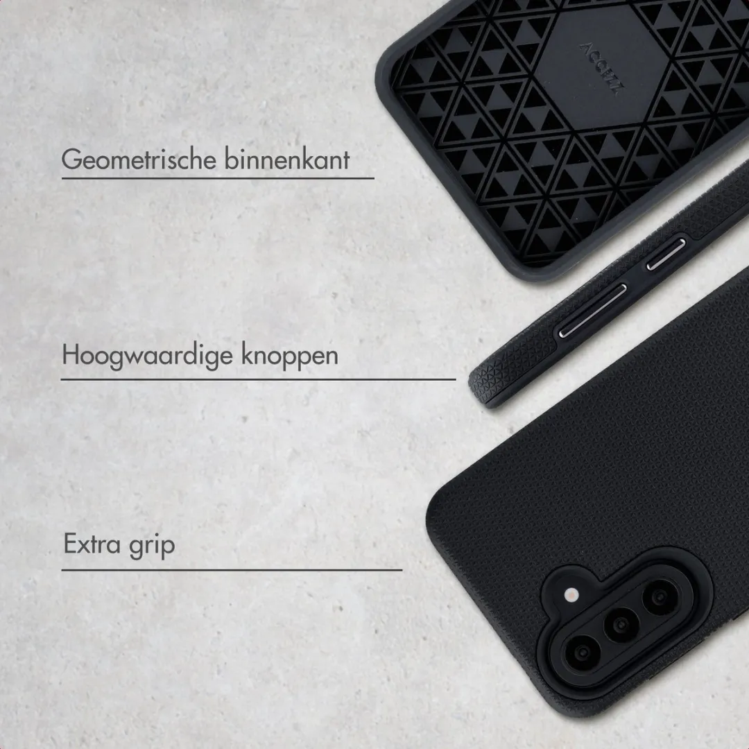 Accezz Hoesje Samsung Galaxy A57 - Tough Backcover Zwart