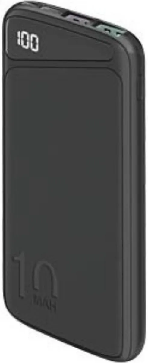 Goobay BrickLED PowerBank 10000mAh - 2x opladen - 3x USB - Zwart