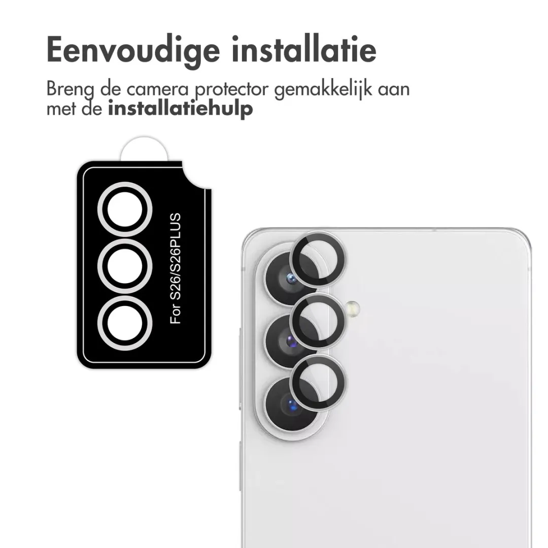imoshiion Camera Lens Protector - Samsung Galaxy S26 Ultra - 2 Stuks - Zilver - afbeelding 6 van 6