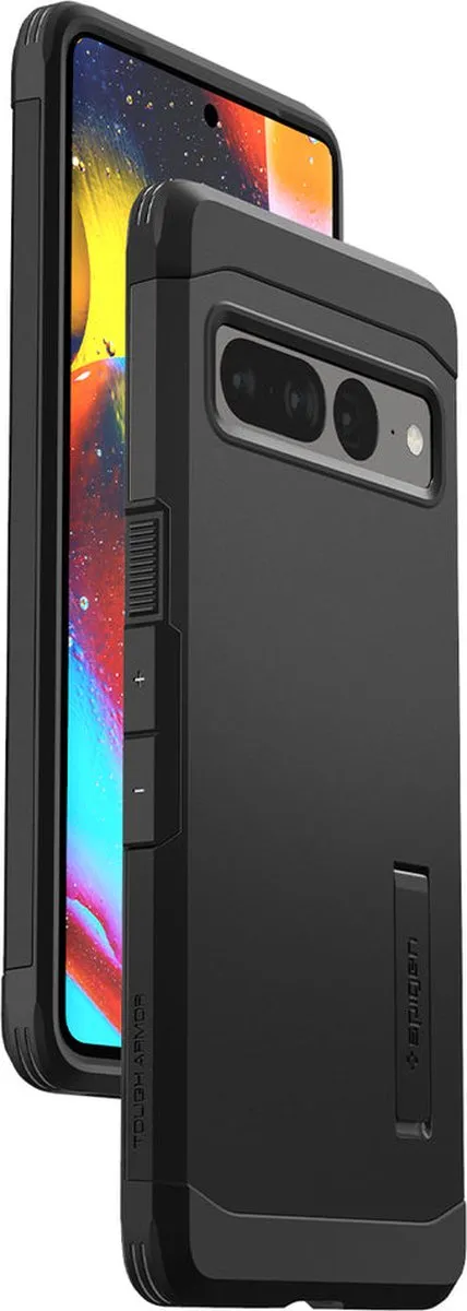 Spigen Tough Armor ACS04728 Hoesje - Google Pixel 7 Pro - Zwart