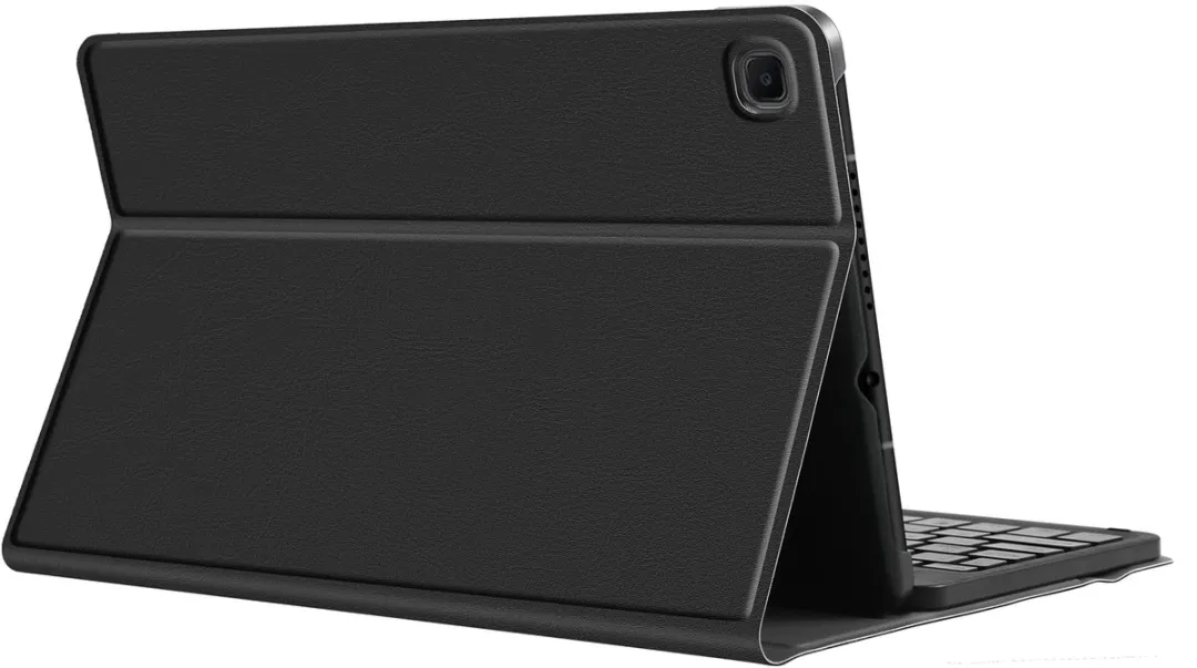 Just in Case Hoes met Toetsenbord Samsung Galaxy Tab S6 Lite - QWERTZ - Zwart