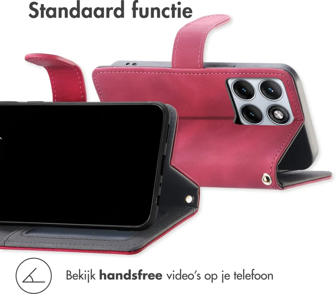 Imoshion Bookcase Hoesje Motorola Edge 70 Fusion - 3 Pasjes - Rood