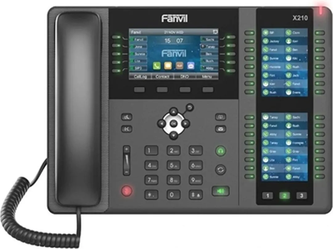 Fanvil X210 V2 IP Telefoon - 20 Regels LCD - 4.3" Zwart