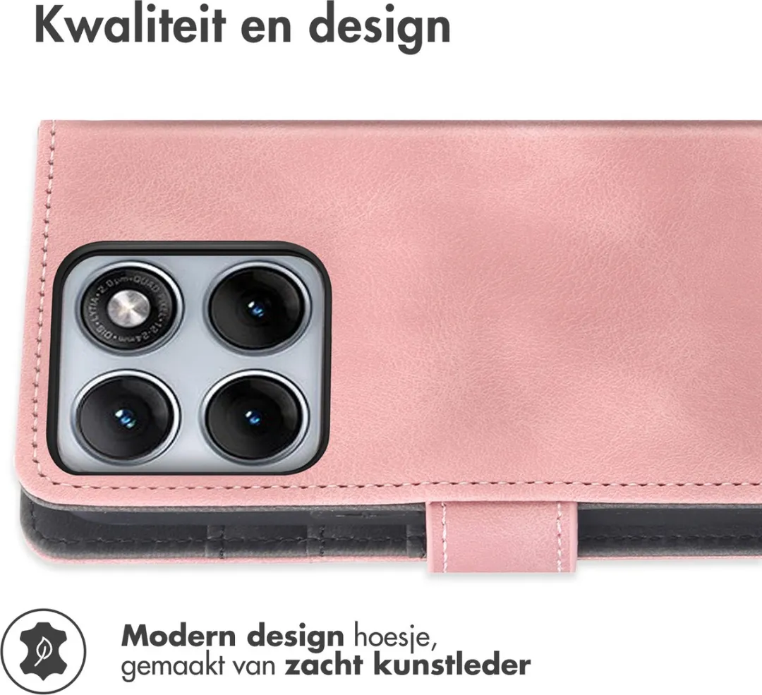 Imoshion Bookcase Hoesje Motorola Edge 70 Fusion - 3 Stuks - Roze - afbeelding 6 van 6