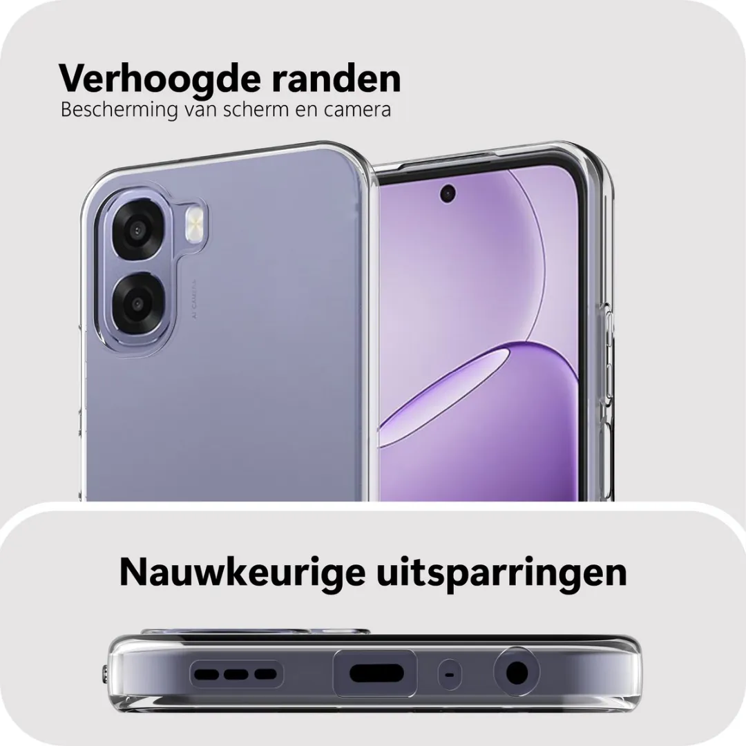 Just in Case Hoesje Oppo A6X 5G - Transparant - MOO2885KL0L