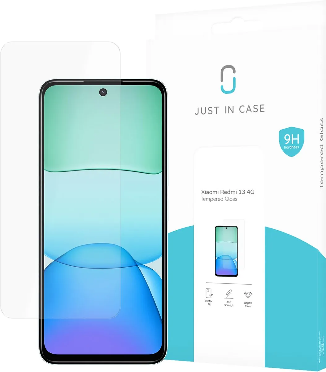 Just in Case Screenprotector Xiaomi Redmi 13 - Gehard Glas - afbeelding 6 van 6