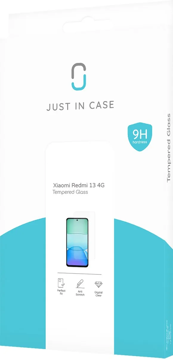Just in Case Screenprotector Xiaomi Redmi 13 - Gehard Glas