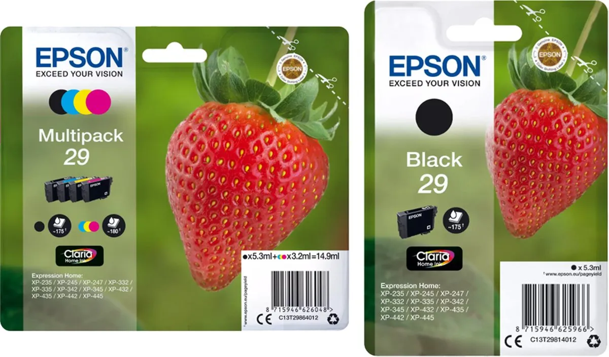 Epson T29 Multipak Inktcartridges