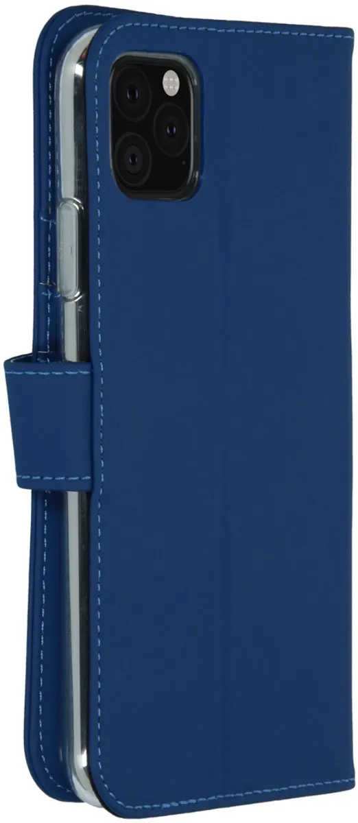 Accezz Hoesje iPhone 11 Pro Max - Blauw - 3 Pasjes