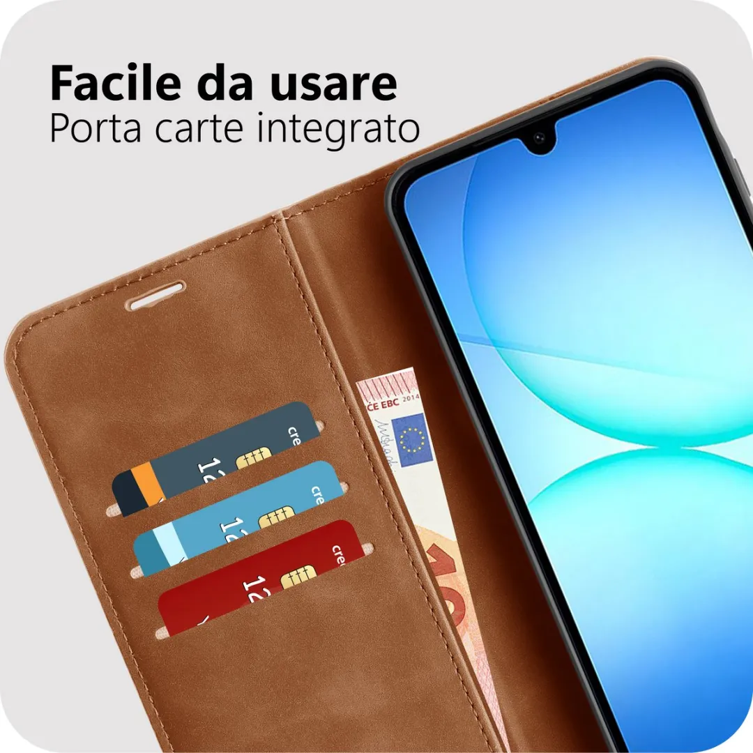Just in Case Samsung Galaxy A17 Hoesje MSA2802PW4 - 4 Pasjes - Bruin
