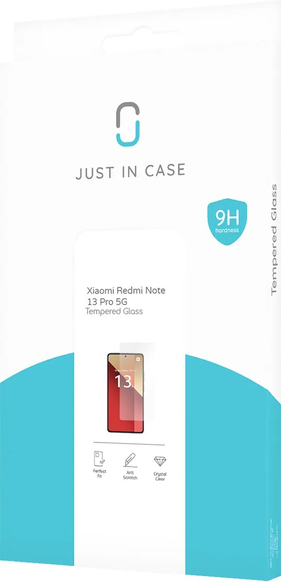 Just in Case Xiaomi Redmi Note 13 4G Tempered Glass Screenprotector - Transparant - afbeelding 5 van 6