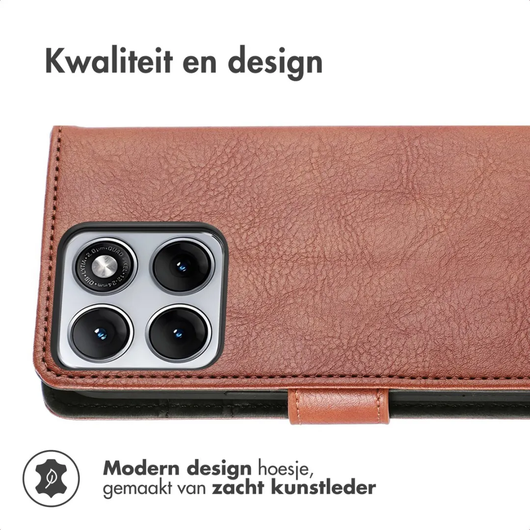Imoshion Hoesje Motorola Edge 70 Fusion - 3 Pasjes - Bruin