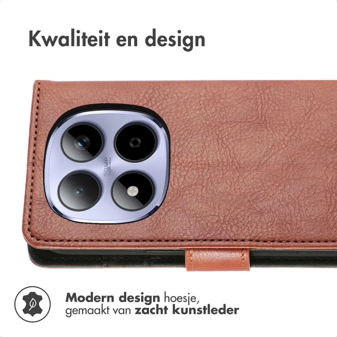 Imoshion Hoesje Xiaomi Redmi Note 15 Pro 4G - 3 Pasjes - Bruin