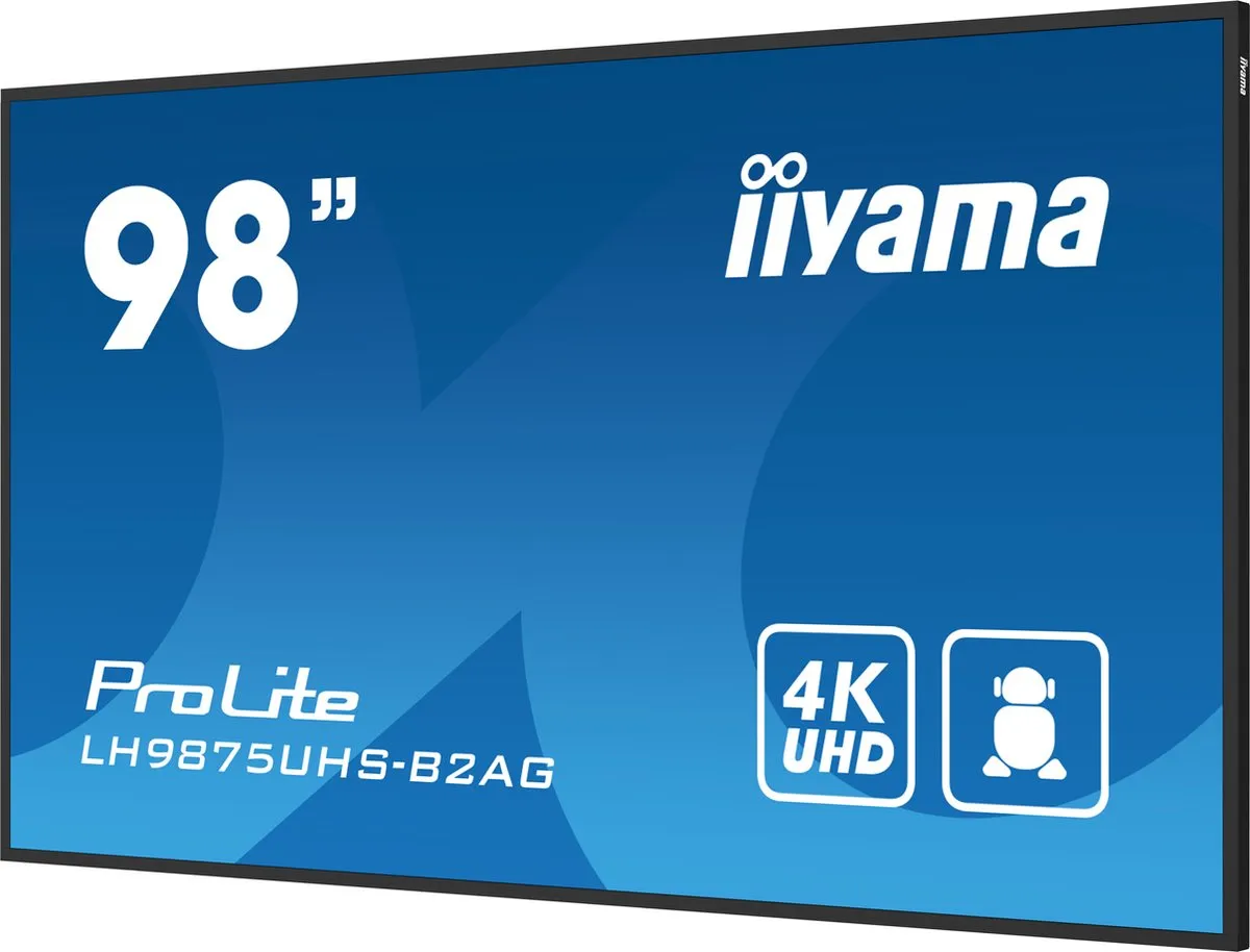 iiyama LH9875UHS-B2AG Digitale Signage 97.5" 4K LED - 500 cd/m² - Android 11