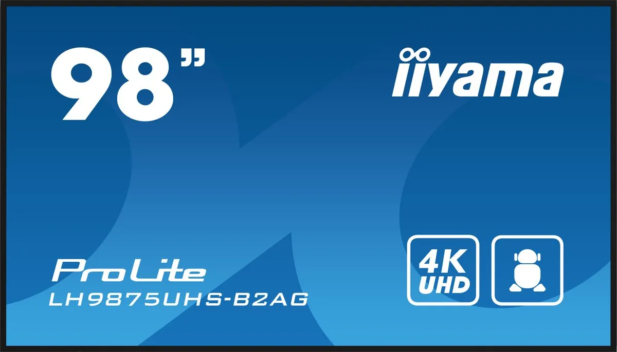 iiyama LH9875UHS-B2AG Digitale Signage 97.5" 4K LED - 500 cd/m² - Android 11 - afbeelding 6 van 6