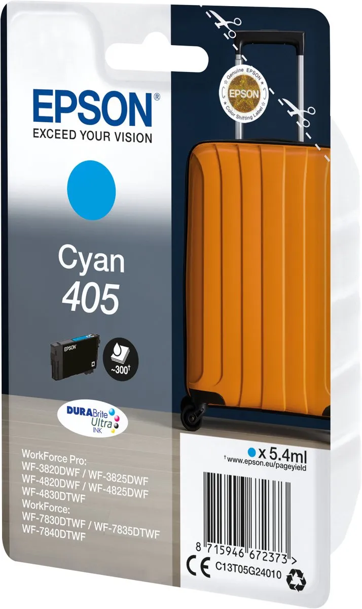 Epson C13T05G24020 Cyan DURABrite Ultra Inkt - 5.4ml