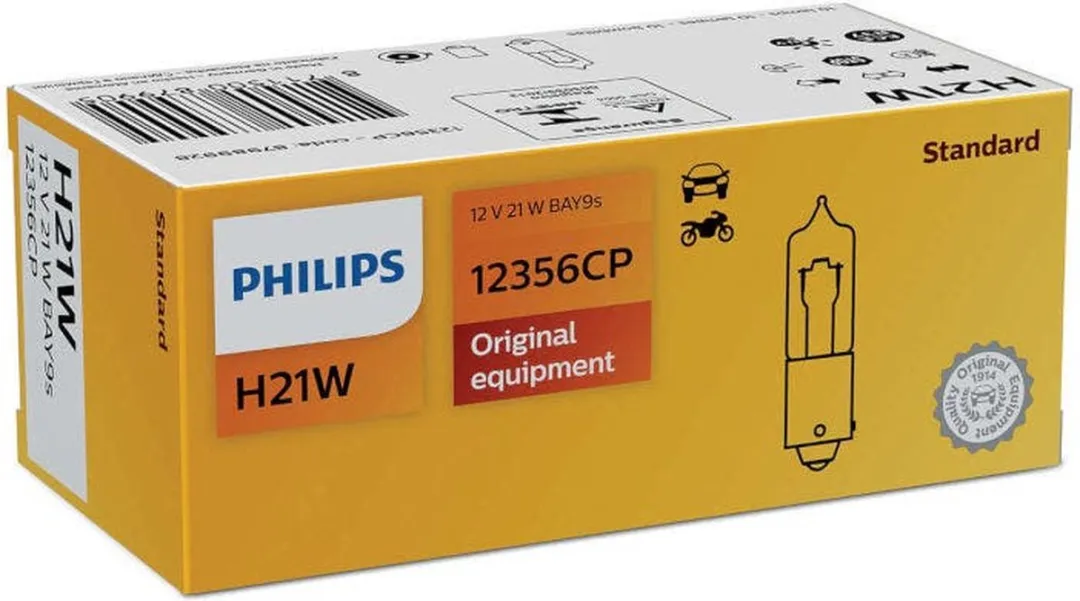 Philips Vision H21W 12356CP Lampen - 10 Stuks - 3000K