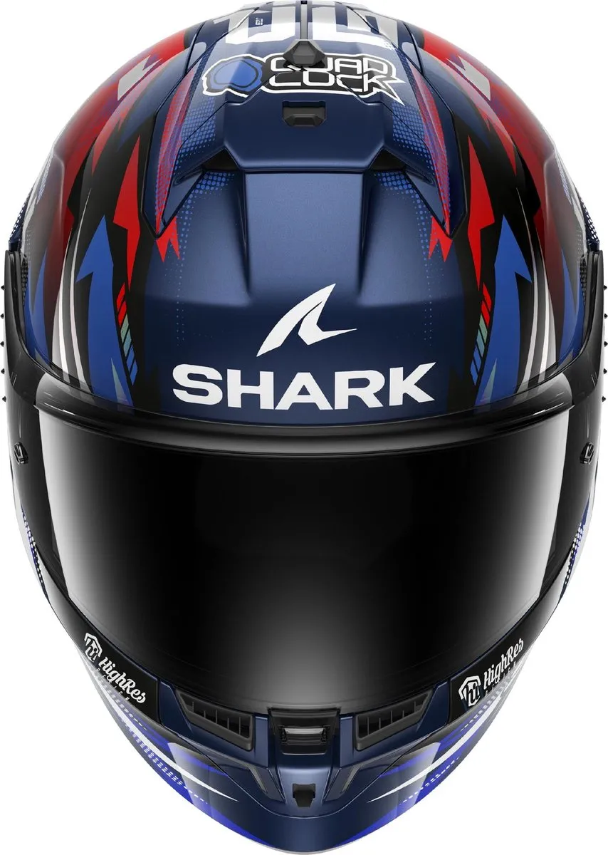 Shark Skwal Cup Replica Zarco GP Frankrijk Helm - XS - Rood/blauw - afbeelding 3 van 3