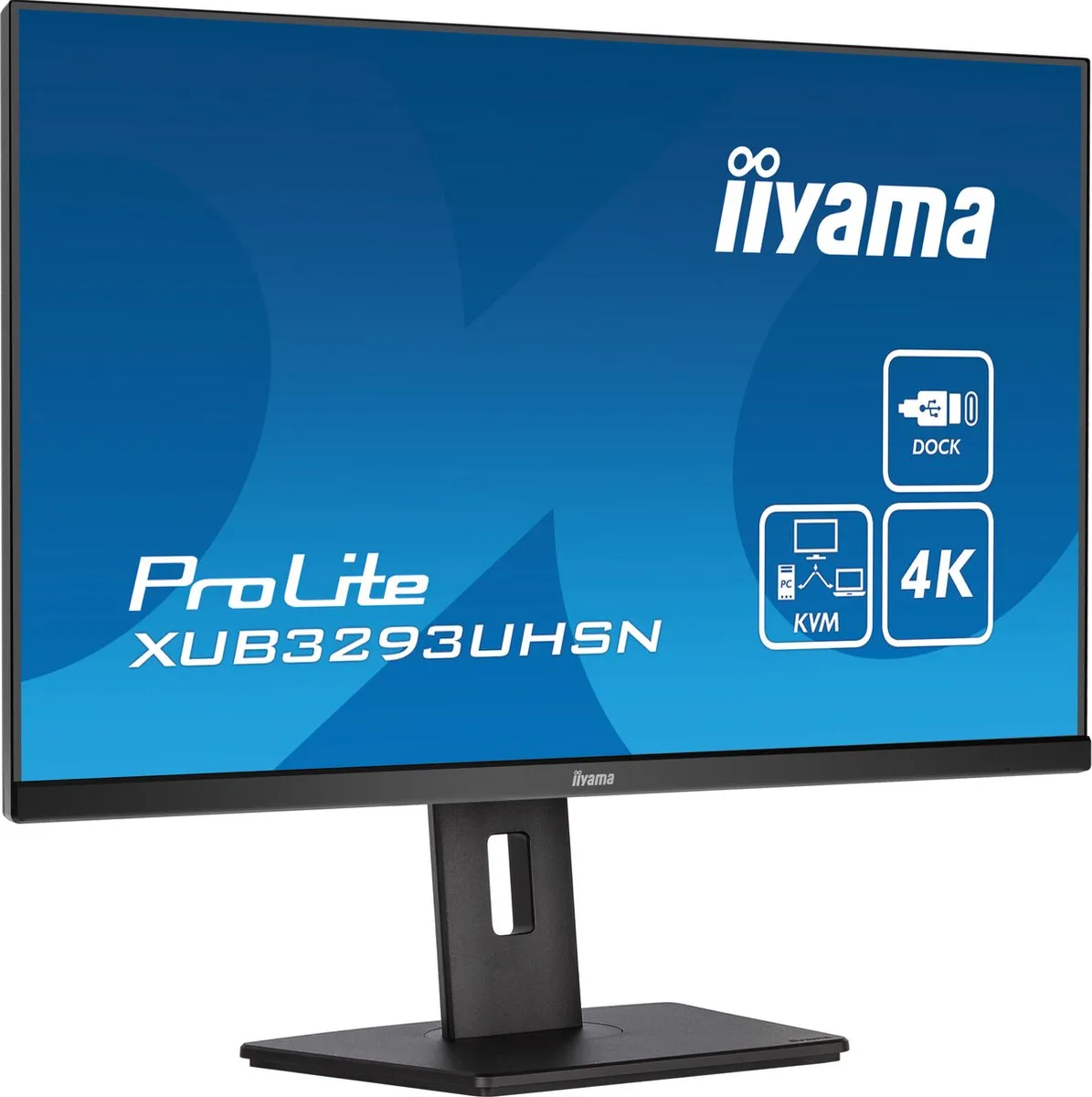 iiyama ProLite XUB3293UHSN-B5 32" 4K IPS Monitor - USB-C Dock - afbeelding 6 van 6