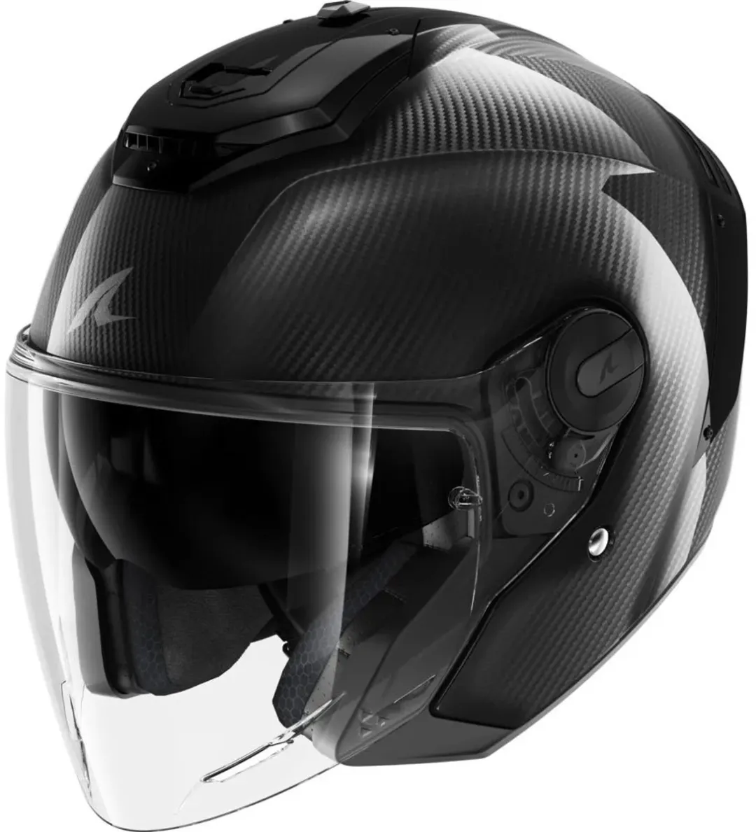 Shark RS Jet Carbon Skin Jethelm XL - Zwart