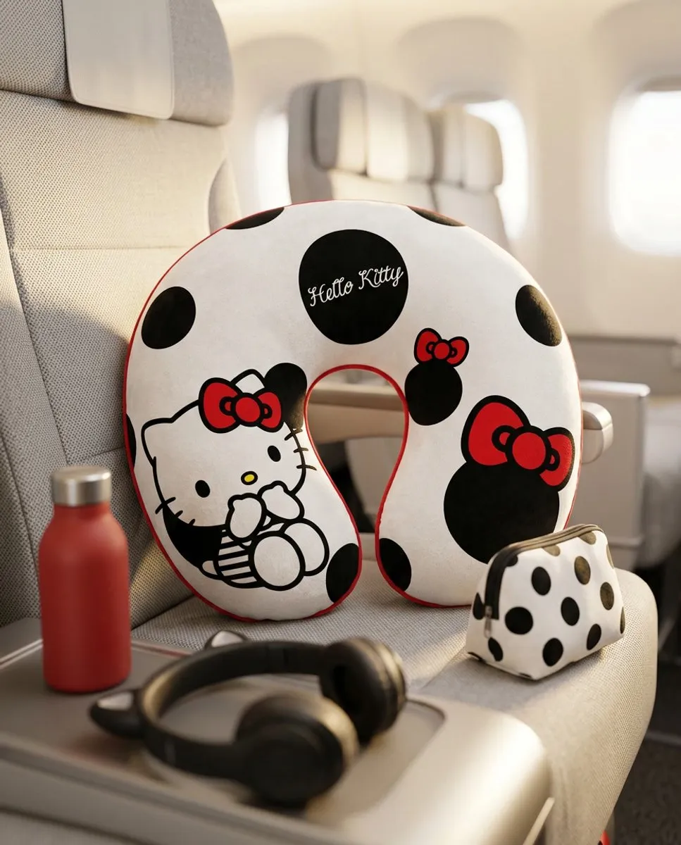 Hello Kitty Sanrio Reiskussen Wit