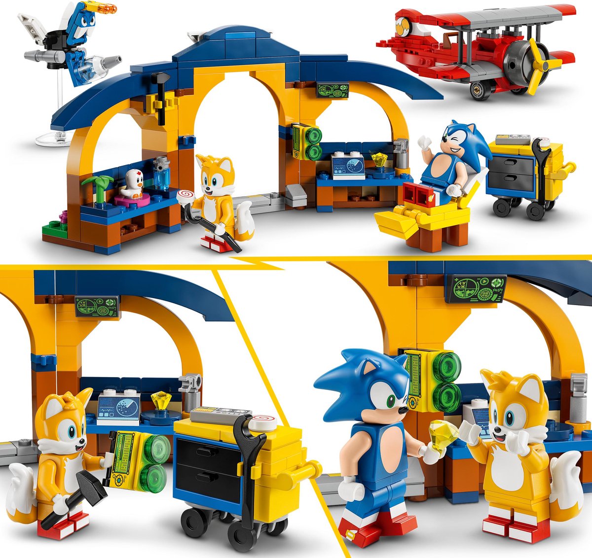 LEGO Sonic the Hedgehog Tails' werkplaats en Tornado vliegtuig - 76991