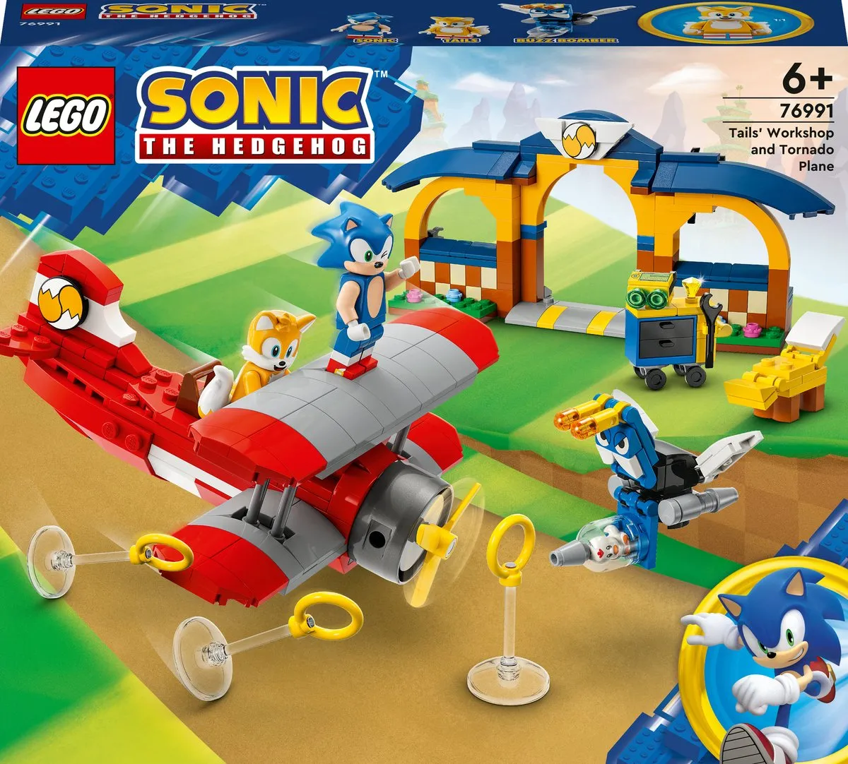 LEGO Sonic the Hedgehog Tails Werkplaats & Tornado 76991