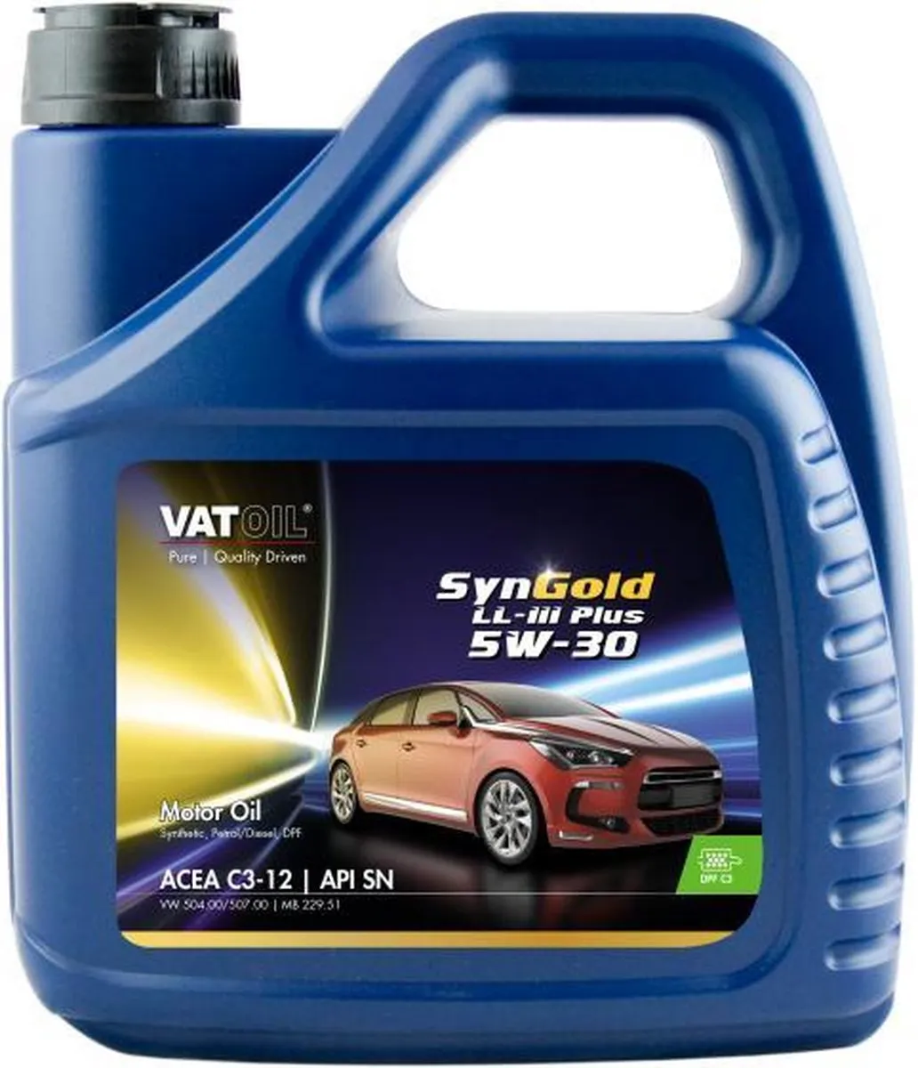 Kroon-Oil VatOil SynGold LL-III Plus 5W30 Longlife LL/C3 4L