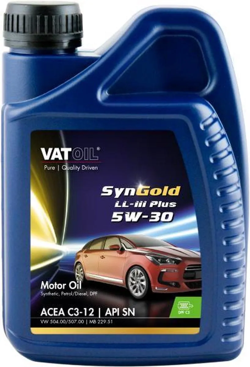 Kroon-Oil VatOil SynGold LL-III Plus 5W30 Longlife LL/C3 1L