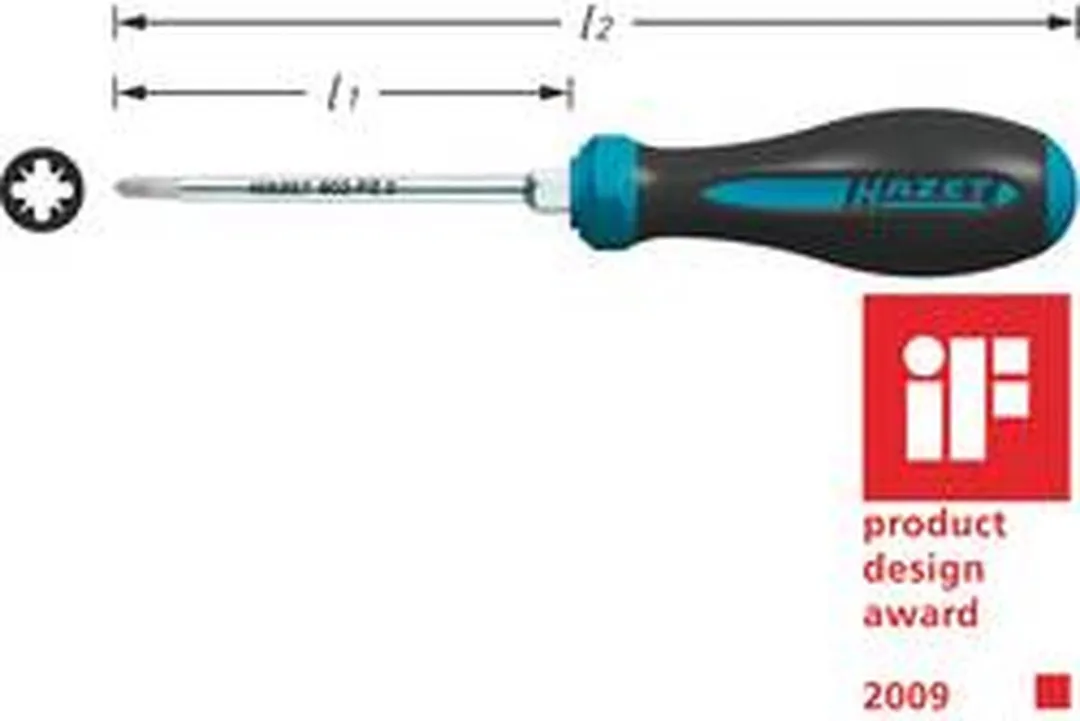 Hazet Schroevendraaier Pozidriv 214mm PZ 2 - afbeelding 6 van 6