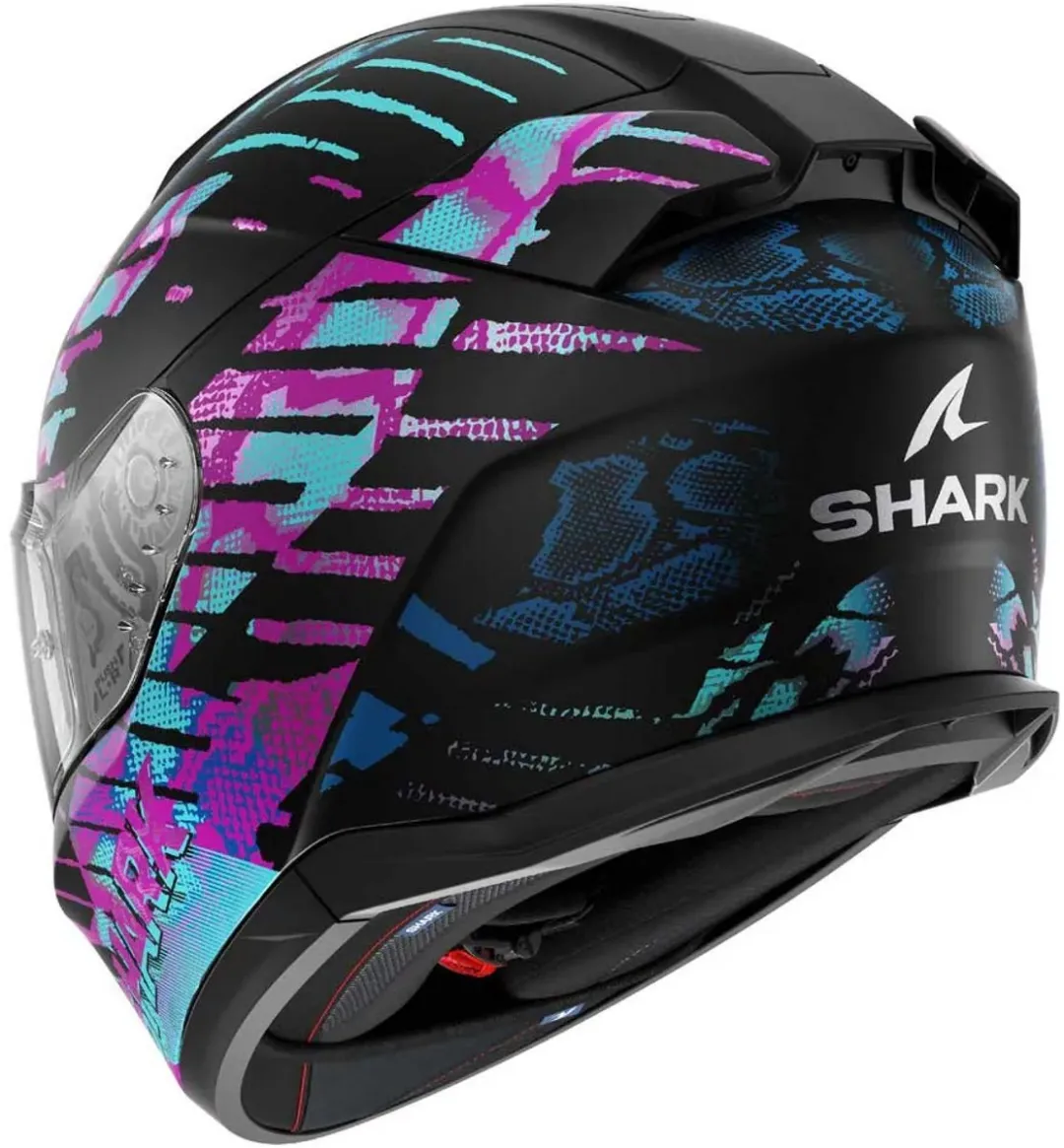 Shark D-Skwal 3 Reptaia Helm - Maat M - Turquoise/Purple/Black