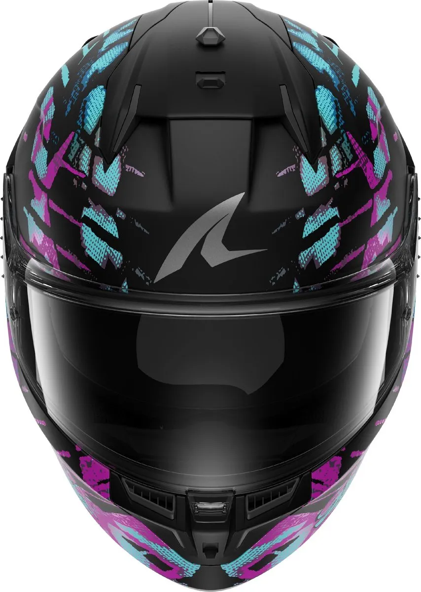 Shark D-Skwal 3 Reptaia Helm - Maat M - Turquoise/Purple/Black