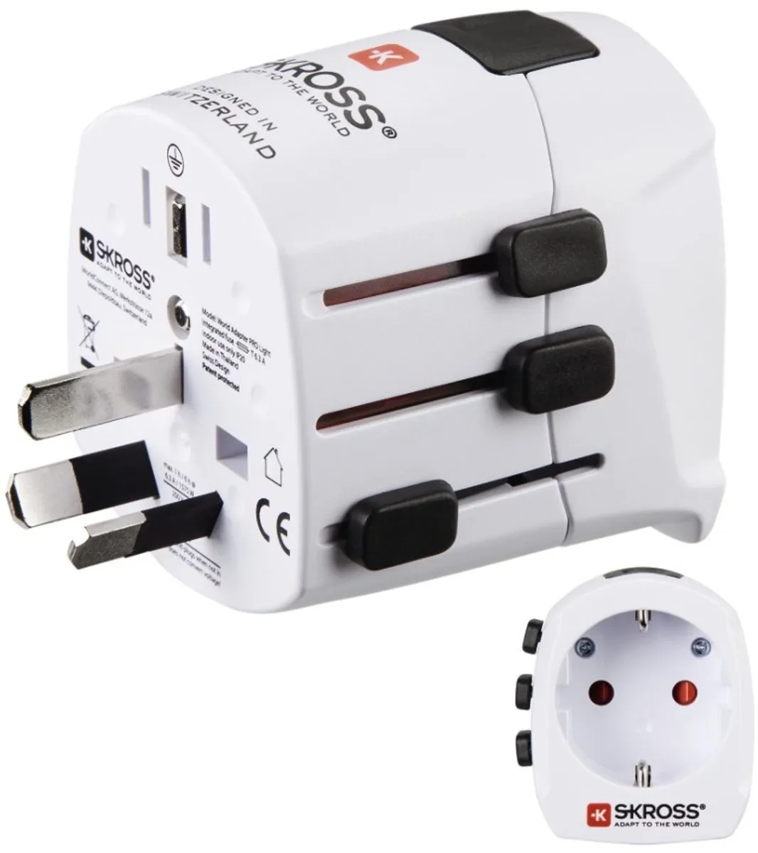 Hama World Travel Pro Light Wereldreisstekker 00137382 - Zwart
