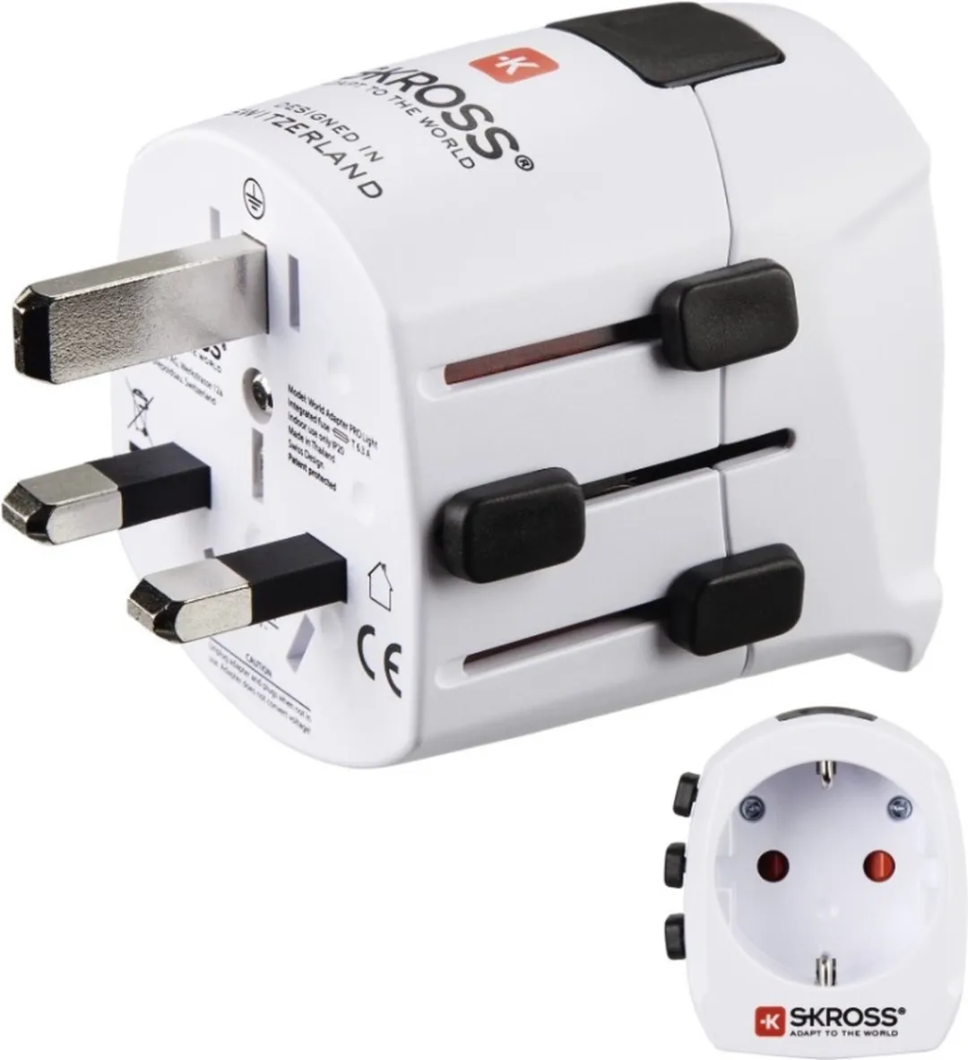 Hama World Travel Pro Light Wereldreisstekker 00137382 - Zwart