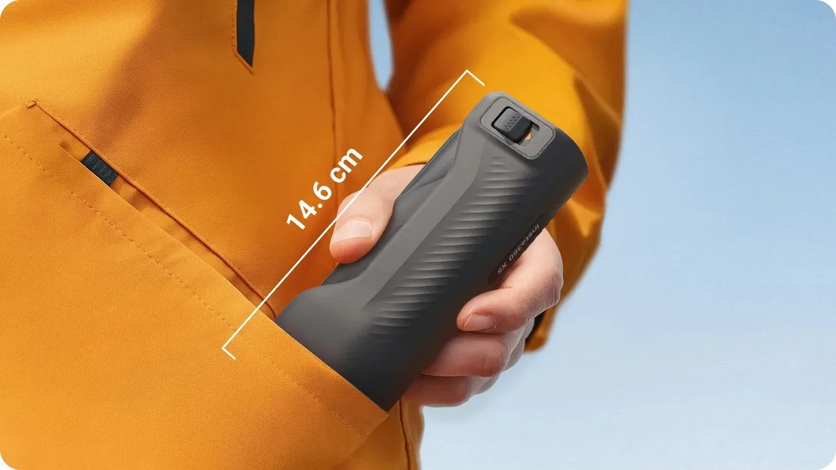 Insta360 X5 Foldable Utility Handle CINSBBMY - 3-in-1 Grip/Statief/Powerbankhouder - Zwart - afbeelding 4 van 6