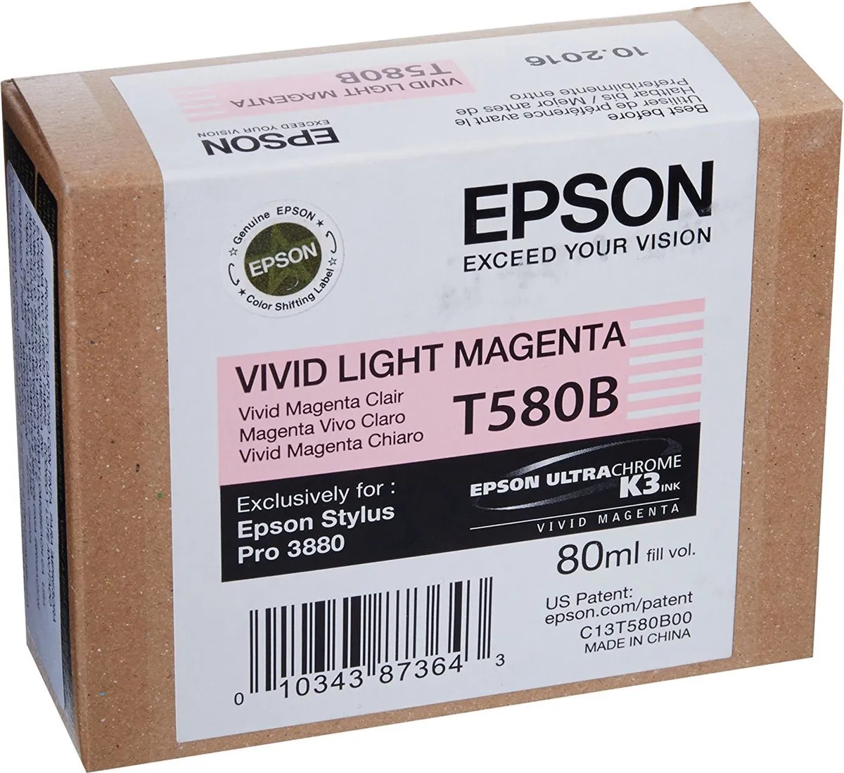 Epson T580B Inktcartridge Magenta - 80ml