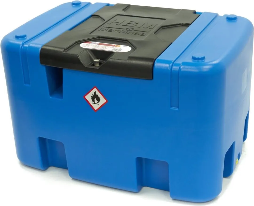 HBM Machines 12V 400L Kunststof Dieseltank - Blauw