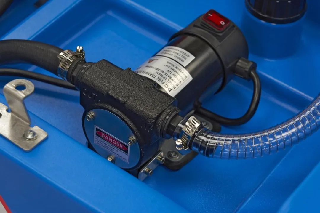 HBM Machines 12V 400L Kunststof Dieseltank - Blauw