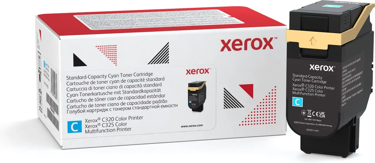 Xerox C320/C325 Tonercassette Cyaan 1.800 Pagina's