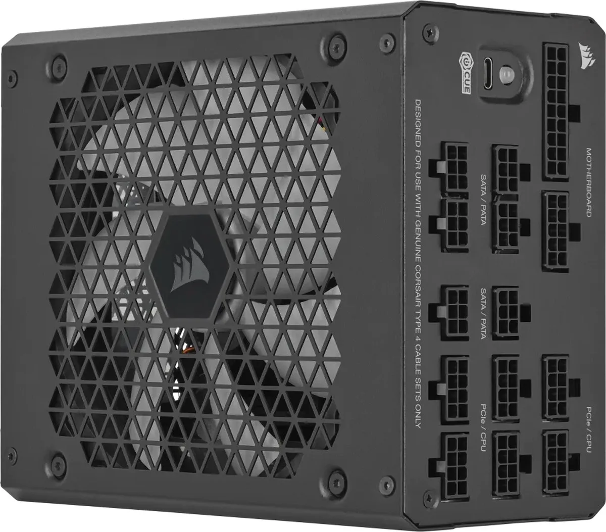 Corsair HX1000i Voeding 1000W - 80 PLUS Platinum/Titanium - Zwart