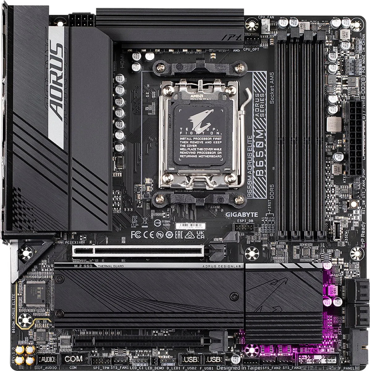 Gigabyte B650M AORUS ELITE Moederbord - AM5 - afbeelding 6 van 6