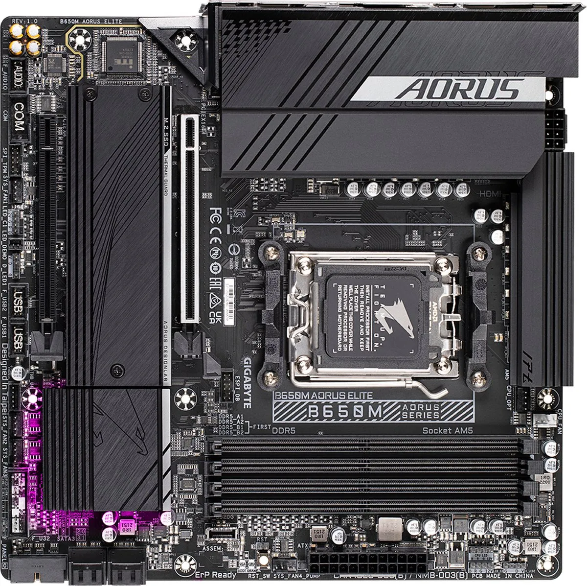 Gigabyte B650M AORUS ELITE Moederbord - AM5