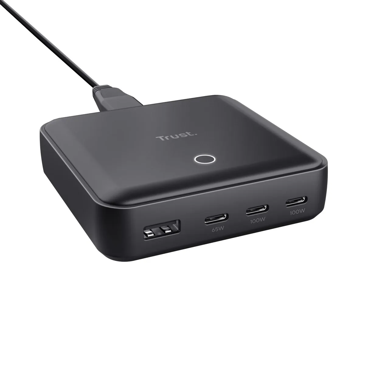 Trust Maxo 25242 Oplaadstation 100W - 4 Poorten USB A/C - Zwart