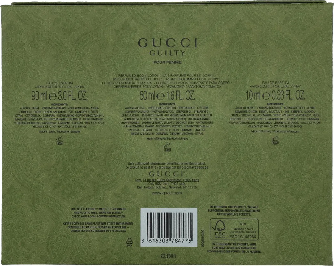 Gucci Guilty Pour Femme Geschenkset - 150ml