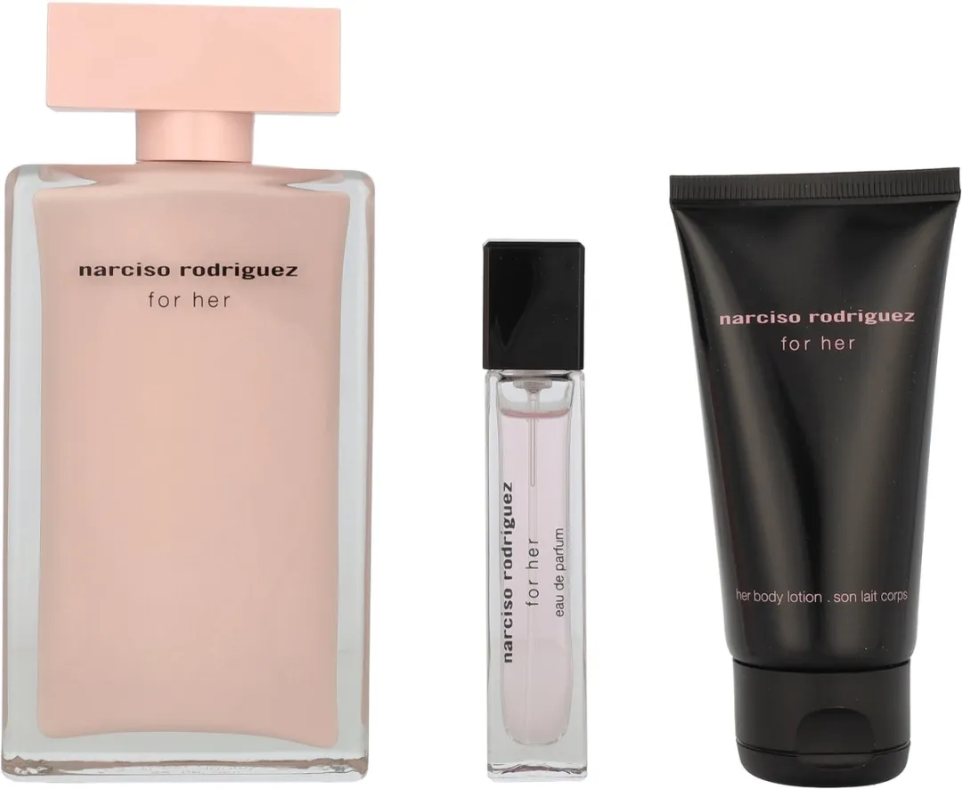 Narciso Rodriguez For Her Eau de Parfum 100ml - Set met Bodylotion