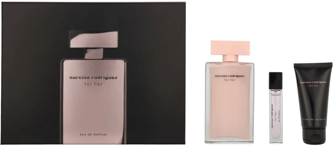 Narciso Rodriguez For Her Eau de Parfum 100ml - Set met Bodylotion