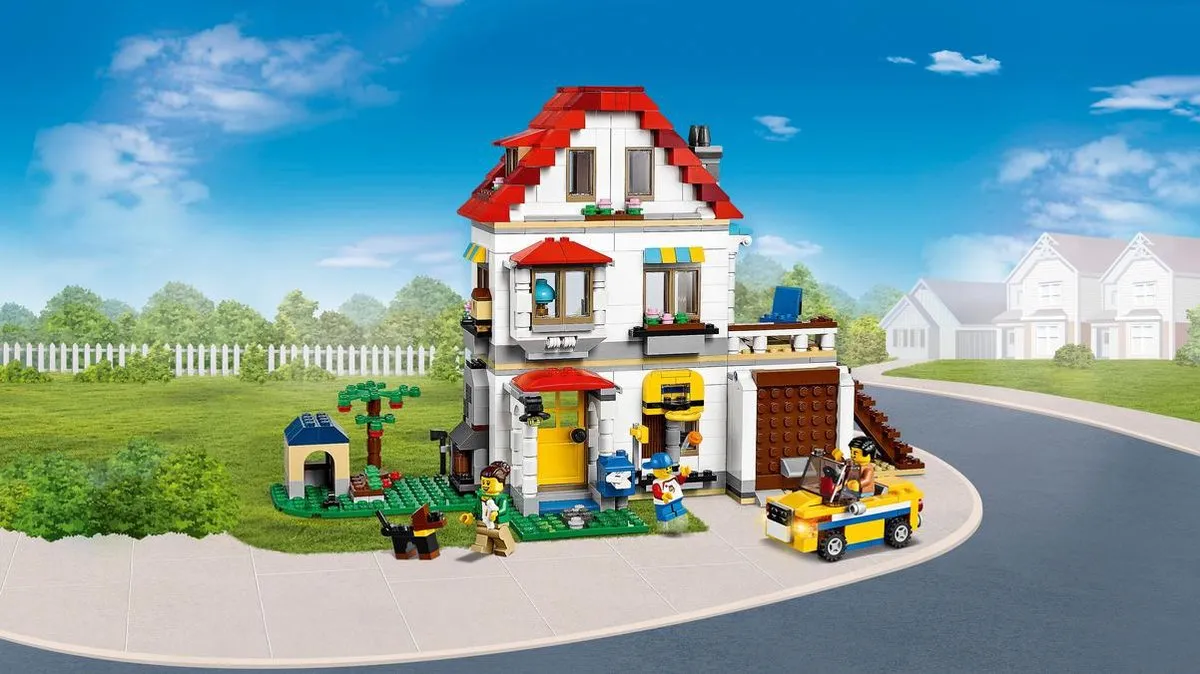 LEGO Creator 31069 Modulaire Familievilla - 728 Stukken - Geel - afbeelding 3 van 6
