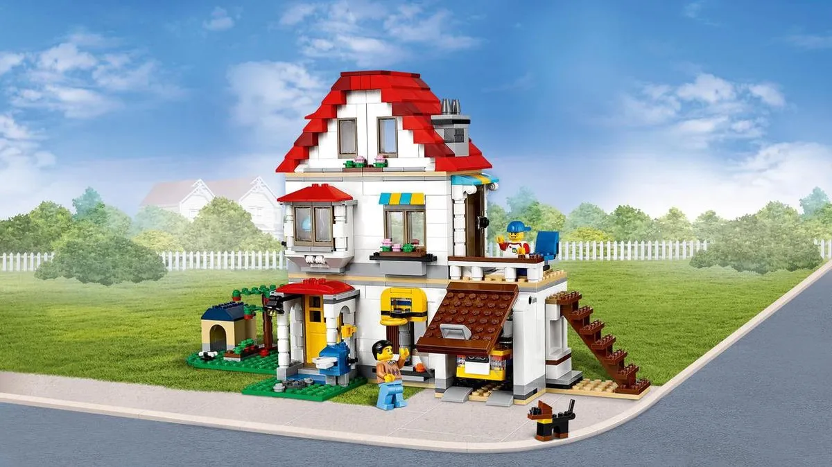 LEGO Creator 31069 Modulaire Familievilla - 728 Stukken - Geel - afbeelding 4 van 6